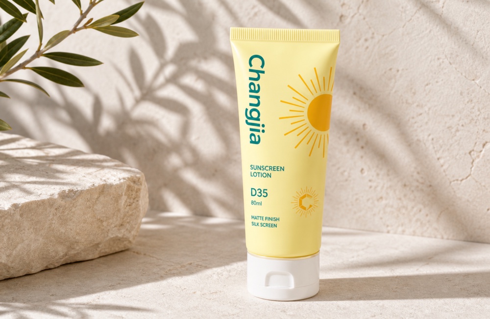 D35 80ml Sunscreen Matte Silk Screen Cosmetic Tube