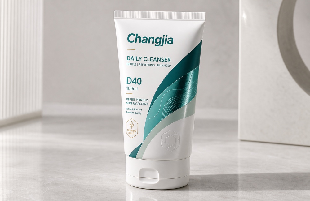 D40 100ml Cleanser Offset Spot UV Cosmetic Tube