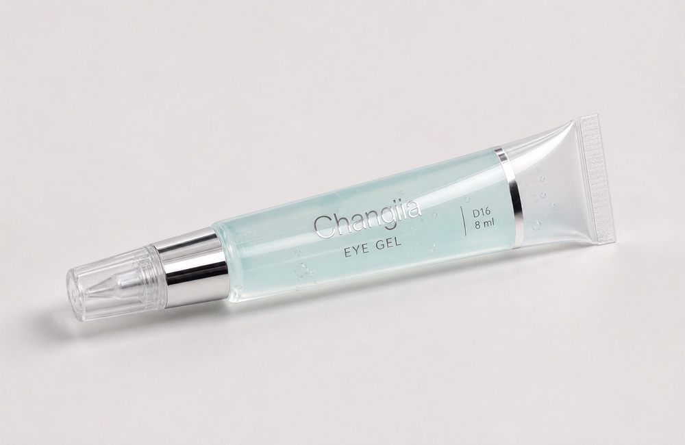 D16 8ml Clear Gel Nozzle Hot Silver Eye Cream Tube