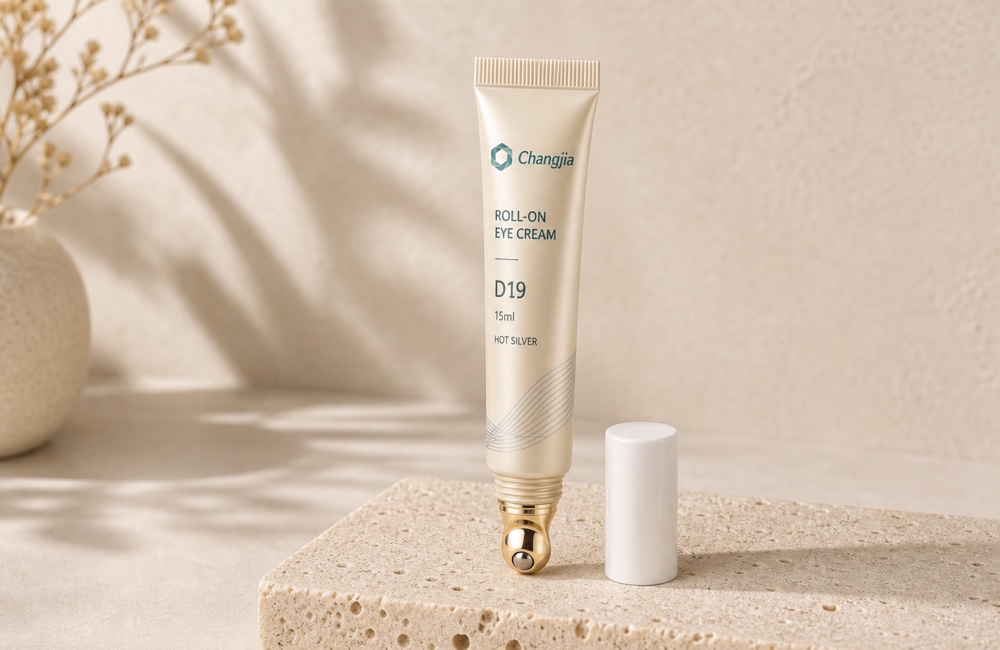 D19 15ml Champagne Roller Hot Silver Eye Cream Tube