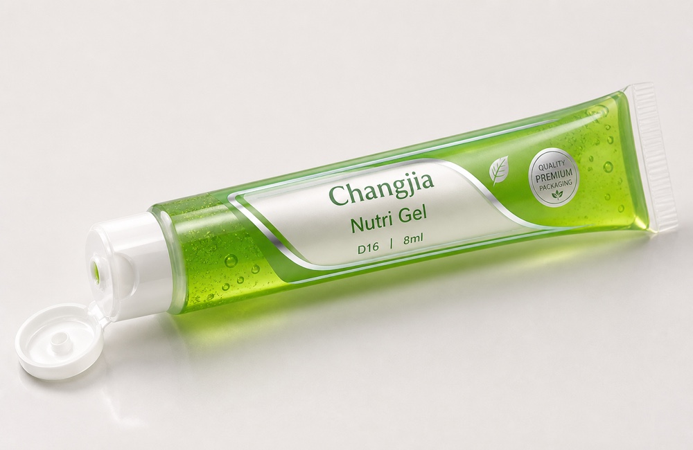 D16 8ml Green Nutri Gel Offset Hot Silver Food & Nutraceutical Tube