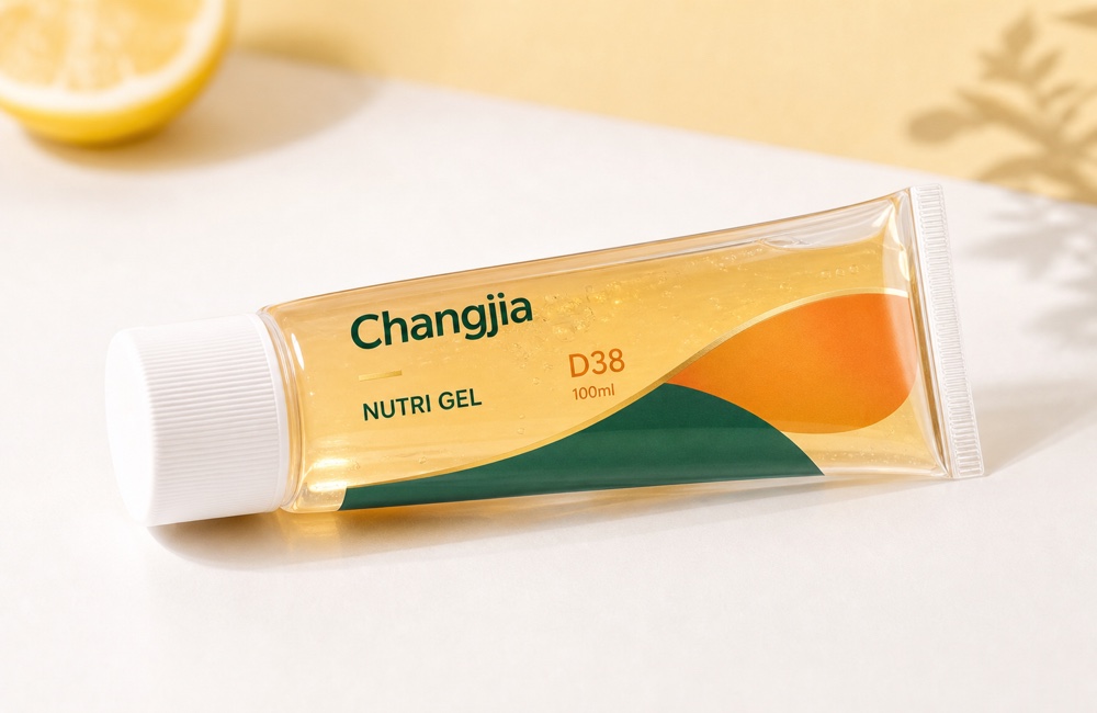 D38 100ml Clear Nutri Gel Silk Screen Hot Gold Food & Nutraceutical Tube