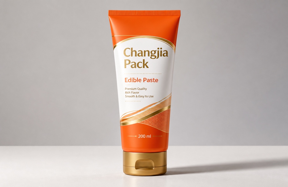 D50 200ml Orange Edible Paste Offset Hot Gold Food & Nutraceutical Tube