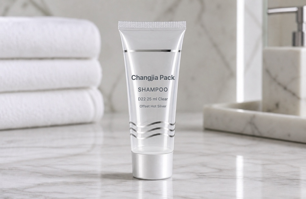 D22 25ml Clear Shampoo Offset Hot Silver Hotel & Travel Tube