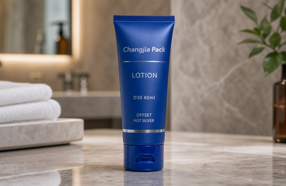 D30 60ml Blue Lotion Offset Hot Silver Hotel & Travel Tube