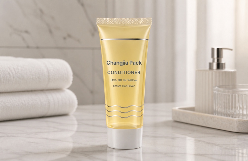 D35 90ml Yellow Conditioner Offset Hot Silver Hotel & Travel Tube