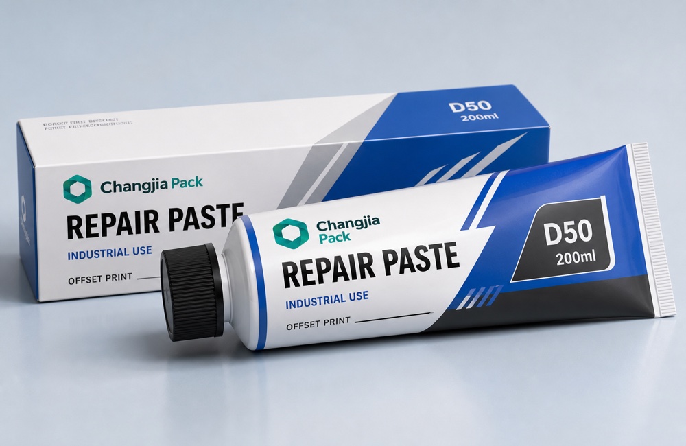 D50 200ml Blue Repair Paste Offset Industrial Tube
