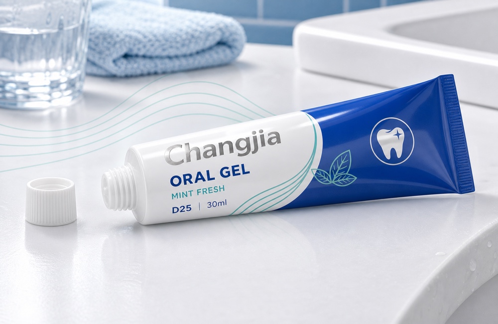 D25 30ml Oral Gel Blue White Silver Personal Care Tube