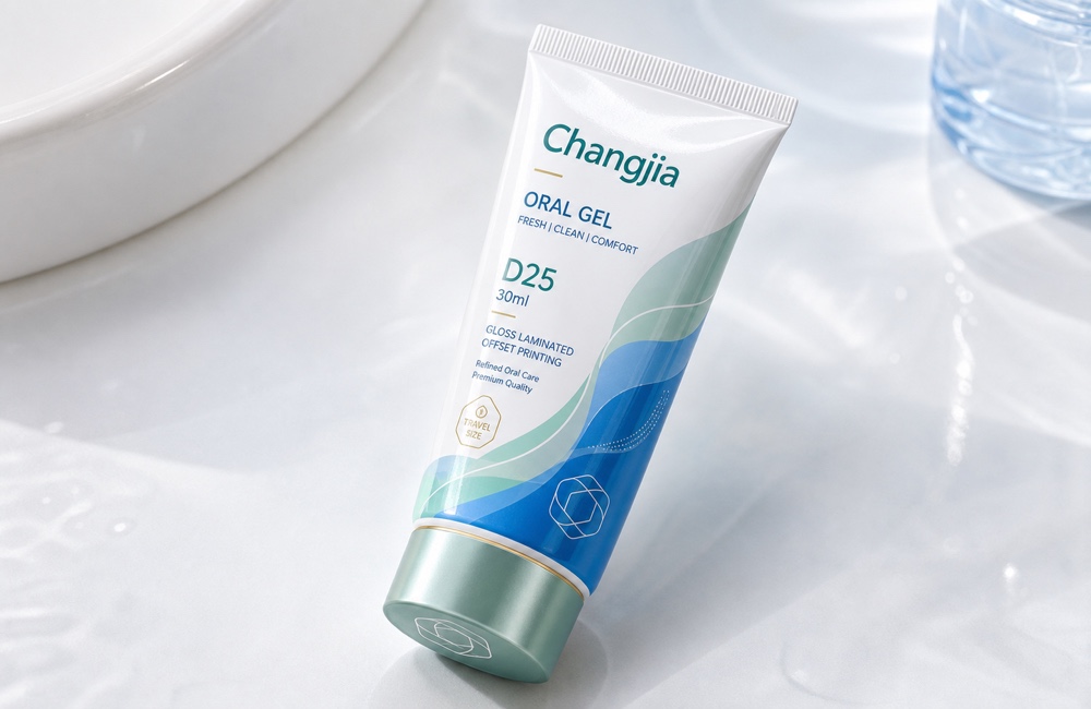 D25 30ml Oral Gel Gloss Offset Personal Care Tube