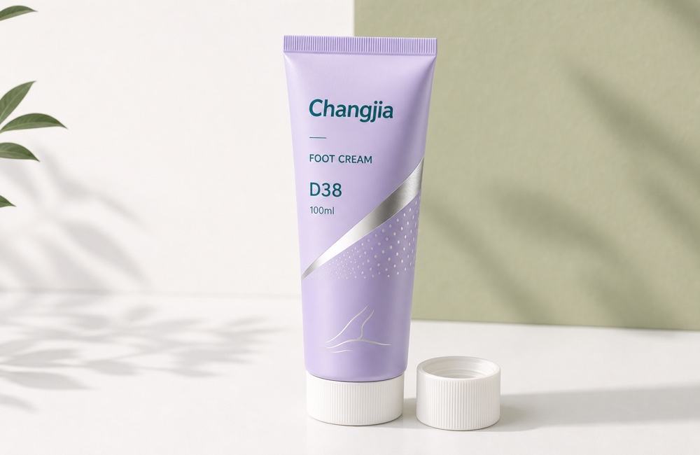 D38 100ml Lavender Foot Cream Silk Screen Hot Silver Personal Care Tube