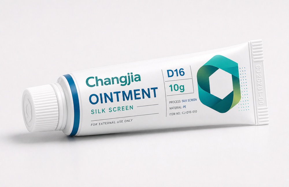 D16 10g Ointment Silk Screen Pharmaceutical Tube