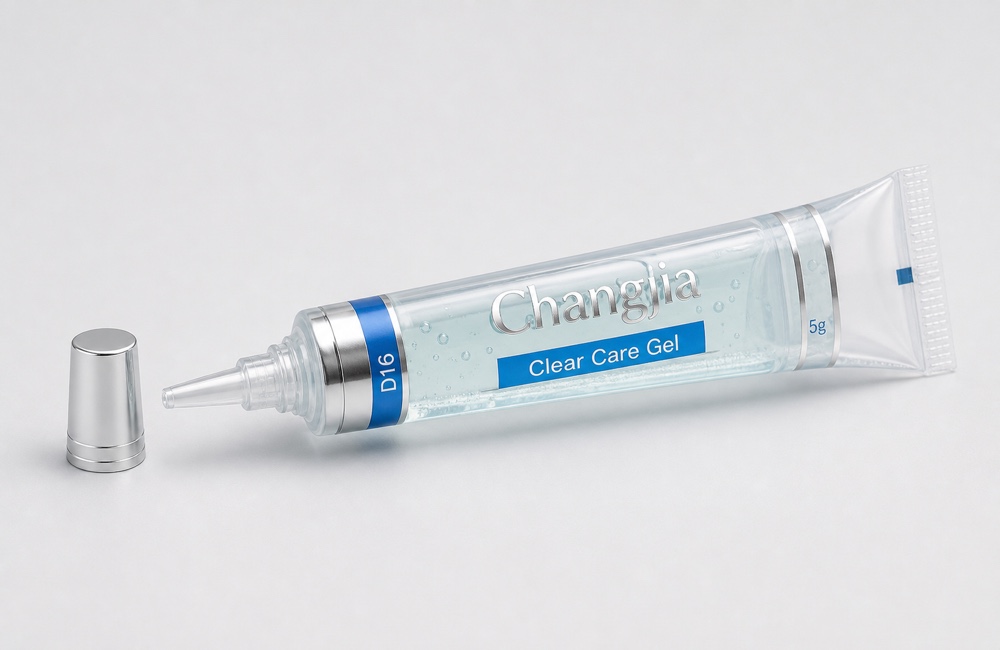 D16 5g Clear Care Gel Nozzle Hot Silver Pharmaceutical Tube