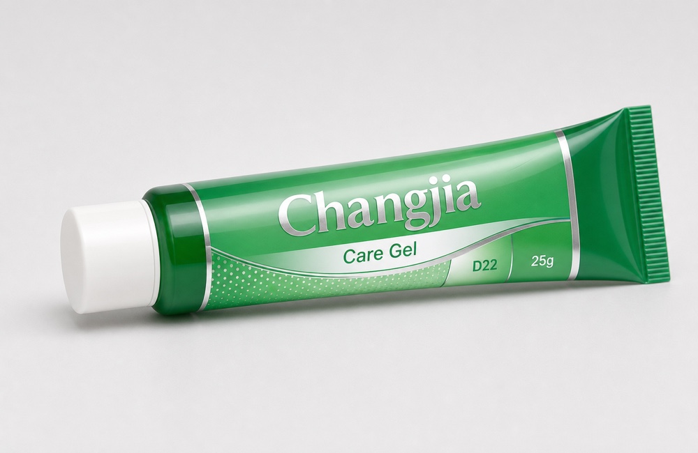 D22 25g Green Care Gel Offset Hot Silver Pharmaceutical Tube