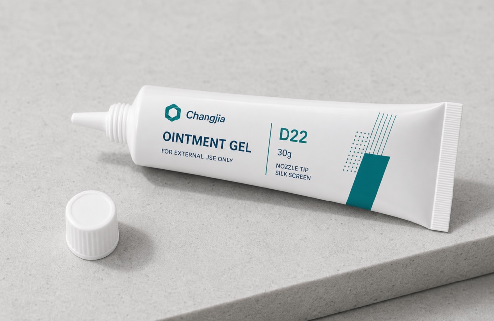 D22 30g Ointment Nozzle Silk Screen Pharmaceutical Tube