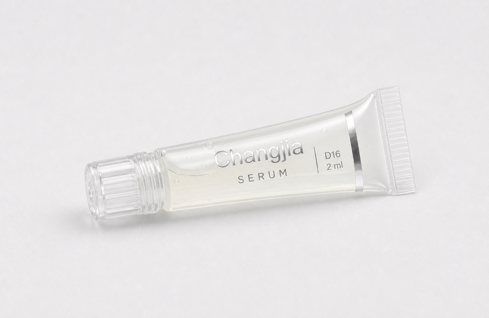 D16 2ml Clear Serum Silk Screen Hot Silver Sample Tube