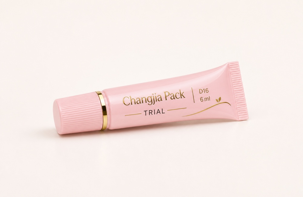 D16 6ml Pink Trial Screw Cap Silk Screen Hot Gold Sample Tube