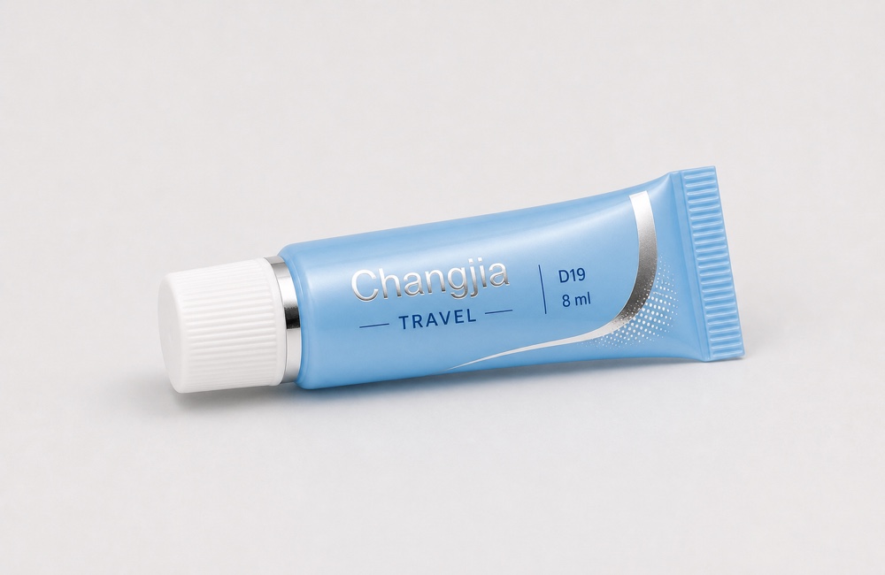 D19 8ml Blue Travel Short Offset Hot Silver Sample Tube